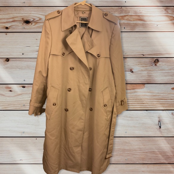 Dior Jackets & Coats Christian Dior Womens Tan Trench Coat Sizr 4 R